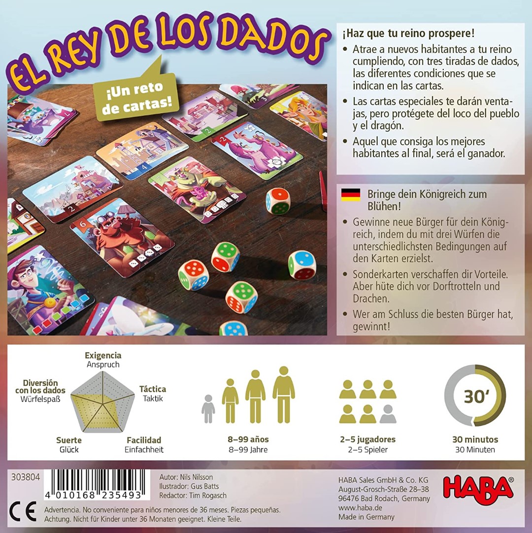 Comprar El Rey de los Dados Junior barato al mejor precio 19,99 € de H